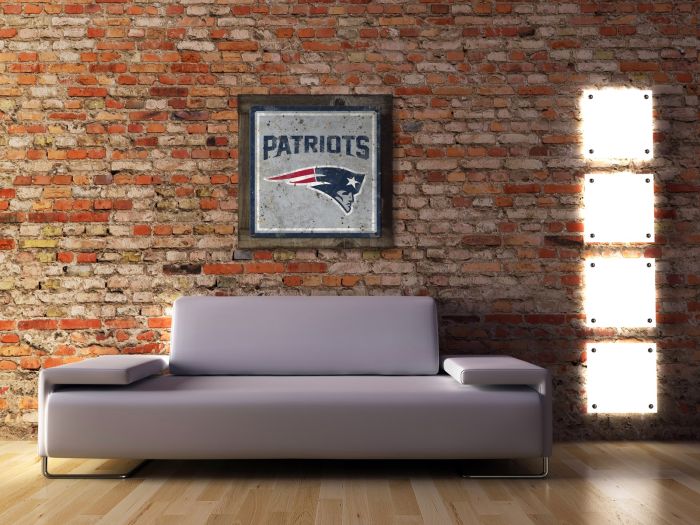 The Wall Art New England City Patriots Poster American Football Poster Canvas Prints Living Room Artwork Poster Bedroom Canvas Painting Decoration (