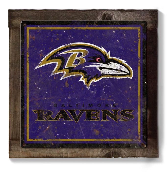 Baltimore Ravens Wall Art, Metal Sign, NFL