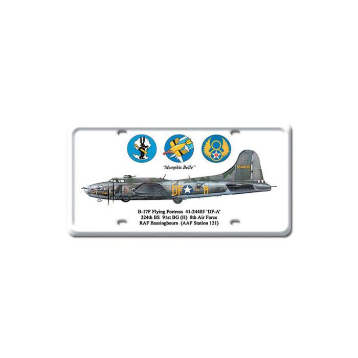 B-17 Flying Fortress, Aviation, License Plate, 6 X 12 Inches