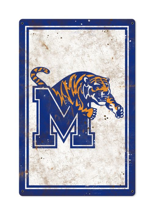 Memphis Tigers Wall Art, Metal Sign