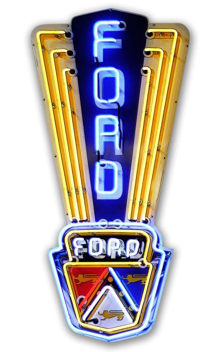 Ford Neon Sign, Neon Ford Sign, Ford Decor