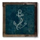Ship Anchor, Beach House Art, METAL Sign, Optional Reclaimed BarnWood Frame, American Steel, Wall Decor, Wall Art, Vintage, FREE SHIPPING