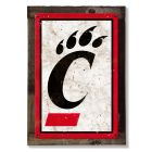 Cincinnati Bearcats, Wall Art, Rustic Metal Sign, Optional Rustic Wood Frame, College Teams, Mascots, and Sports, Free Shipping