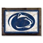 Penn State Nittany Lions Wall Art, Rustic Metal Sign, Optional Rustic Wood Frame, College Teams, Mascots, and Sports, Free Shipping