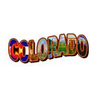 Colorado Landmarks, Travel, Custom Metal Shape, 28 X 12 Inches