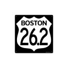 Marathon Boston, Sports and Recreation, Metal Sign, 12 X 12 Inches