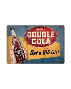Double Cola, Home and Garden, Metal Sign, 24 X 16 Inches