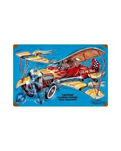 Gilmore Airplane, Aviation, Vintage Metal Sign, 18 X 12 Inches