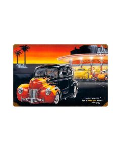Cool Crusin, Automotive, Vintage Metal Sign, 18 X 12 Inches