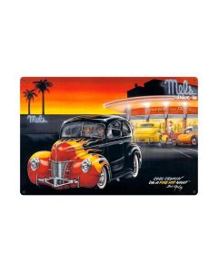 Cool Crusin, Automotive, Vintage Metal Sign, 36 X 24 Inches