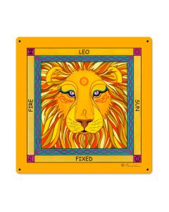 Leo, Home and Garden, Metal Sign, 18 X 18 Inches