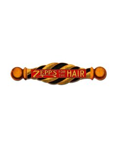 Zeppƒ??s For The Hair, Nostalgic, Vintage Metal Sign, 28 X 7 Inches