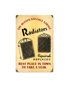 Radiator Service, Automotive, Vintage Metal Sign, 16 X 24 Inches