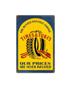 Tire Repair, Automotive, Vintage Metal Sign, 16 X 24 Inches