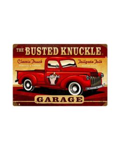 Classic Truck, Automotive, Vintage Metal Sign, 18 X 12 Inches