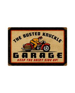 Retro Rider, Motorcycle, Vintage Metal Sign, 18 X 12 Inches