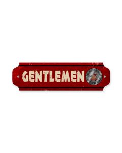 Gentlemen, Automotive, Door Push, 12 X 3 Inches