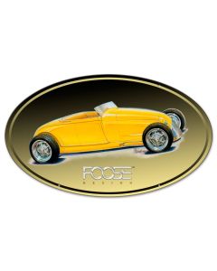 29 Roadster Yellow, Featured Artists/Chip Foose Signs, Oval, 24 X 14 Inches