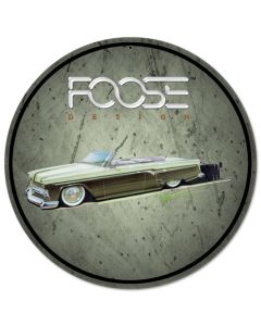 Foose 54 Customline Green, Featured Artists/Chip Foose Signs, Round, 14 X 14 Inches