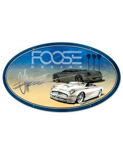 White Car Palms, Featured Artists/Chip Foose Signs, Oval, 24 X 14 Inches