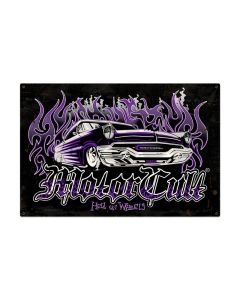 Hell on Wheels, Automotive, Metal Sign, 36 X 24 Inches