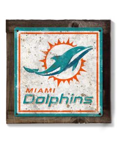 Miami Dolphins Wall Art, Metal Sign, NFL