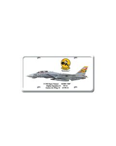 F-14D Super Tomcat, Aviation, License Plate, 6 X 12 Inches