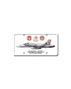 FA-18C Hornet, Aviation, License Plate, 6 X 12 Inches