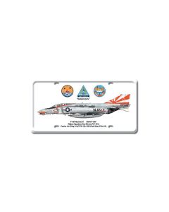 F-4B Phantom II, Aviation, License Plate, 6 X 12 Inches