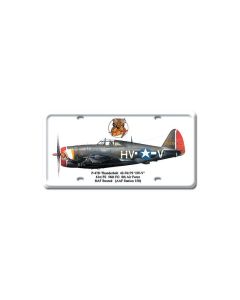 P-47D Thunderbolt, Aviation, License Plate, 6 X 12 Inches