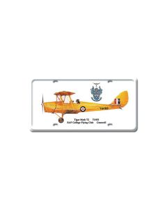 Tiger Moth T2, Aviation, License Plate, 6 X 12 Inches