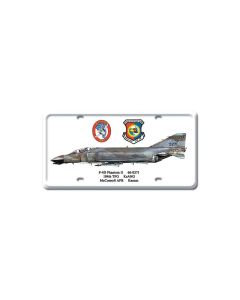 F-4D Phantom II, Aviation, License Plate, 6 X 12 Inches