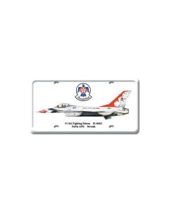 F-16A Fighting Falcon, Aviation, License Plate, 6 X 12 Inches