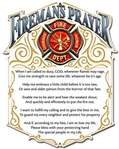 Fireman'S Prayer, Licensed Products/Erazorbits, PLASMA , 12 X 16 Inches