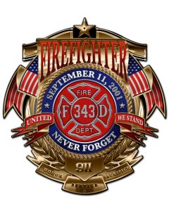 Firefighter Never Forget, Licensed Products/Erazorbits, PLASMA , 15 X 16 Inches