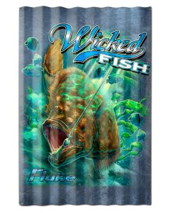 FLUKE WICKED FISH CORRUGATED, Featured Artists/Erazorbits, Corrugated, 16 X 24 Inches