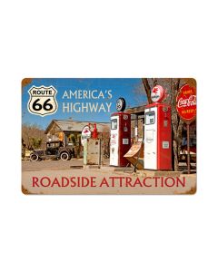 Americas Highway, Automotive, Vintage Metal Sign, 12 X 18 Inches