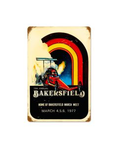 Bakersfield 19th, Automotive, Vintage Metal Sign, 18 X 12 Inches