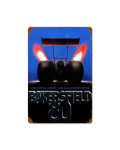 Bakersfield 80, Automotive, Vintage Metal Sign, 18 X 12 Inches