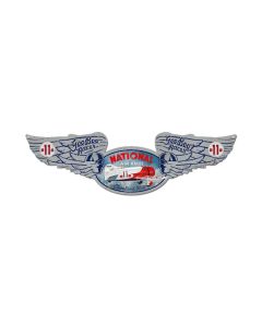 National Air Races, Aviation, Winged Oval Metal Sign, 10 X 35 Inches