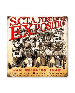 1948 Expo, Automotive, Vintage Metal Sign, 12 X 12 Inches