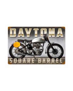 Daytona, Motorcycle, Vintage Metal Sign, 18 X 12 Inches