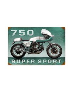 Super Sport, Motorcycle, Vintage Metal Sign, 18 X 12 Inches