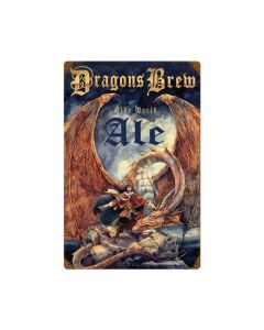 Dragon Brew, Food and Drink, Vintage Metal Sign, 12 X 18 Inches