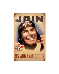 Join Army, Allied Military, Vintage Metal Sign, 12 X 18 Inches