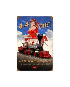 440 Steam Locomotive, Metal Sign, Metal Sign, 12 X 18 Inches