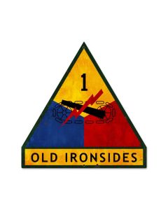 Old Ironsides, Allied Military, Custom Metal Shape, 16 X 16 Inches