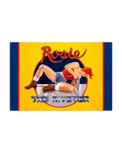 Rosie the Riveter, Pinup Girls, Metal Sign, 36 X 24 Inches