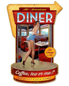 Diner, Featured Artists/American Beauties by Greg Hildebrandt, Plasma, 12 X 18 Inches