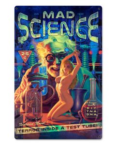 Mad Science Magazine XL, Featured Artists/American Beauties by Greg Hildebrandt, Satin, 24 X 36 Inches